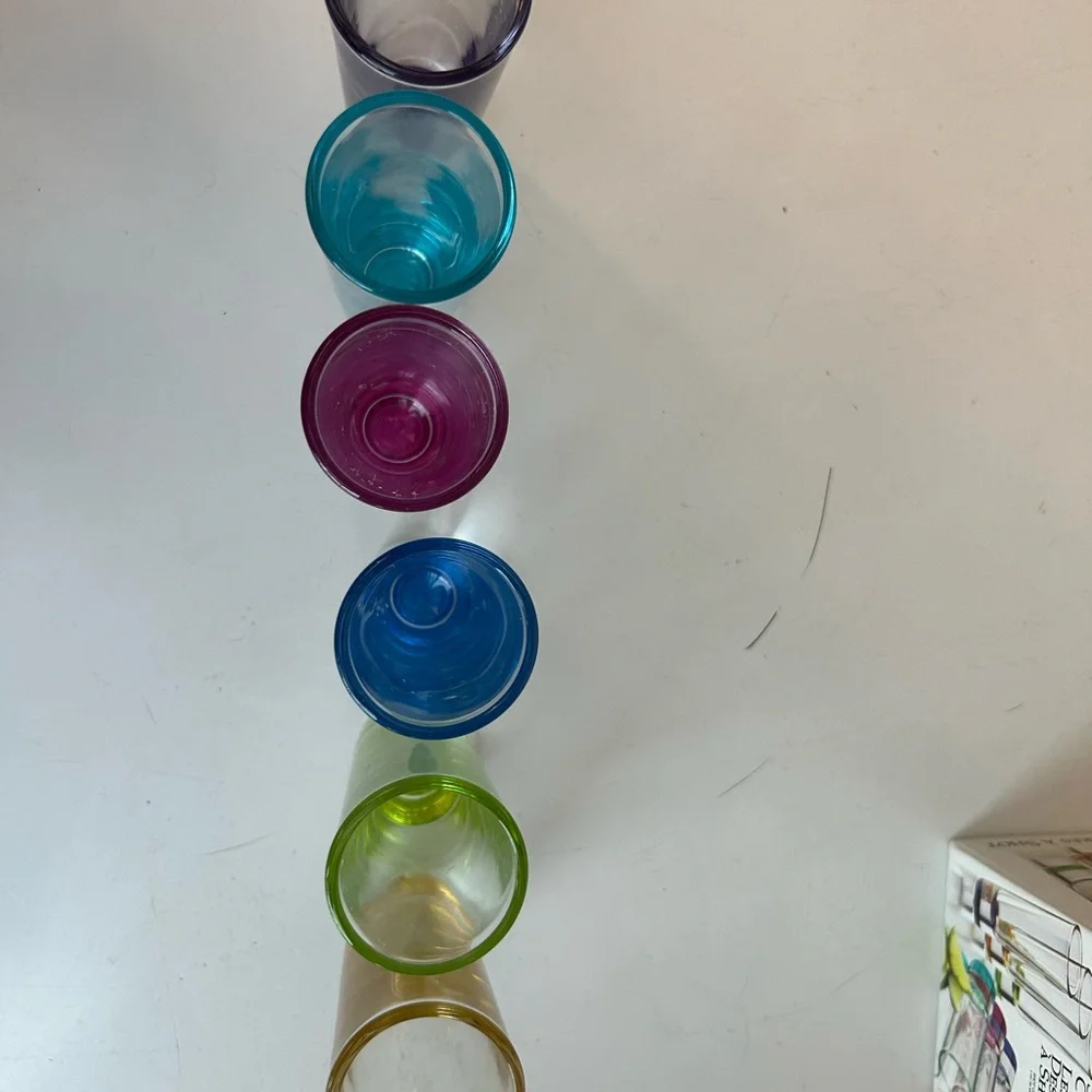 Shot Glasses Pier 1 Imports‎ Colorful Elegant Colorful Barware RETRO